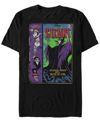 Disney Men's Villains Comic Book Cover, Short Sleeve T-Shirt