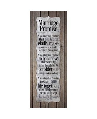 Marriage Promise New Horizons Wood Plaque, 6" x 15.75"