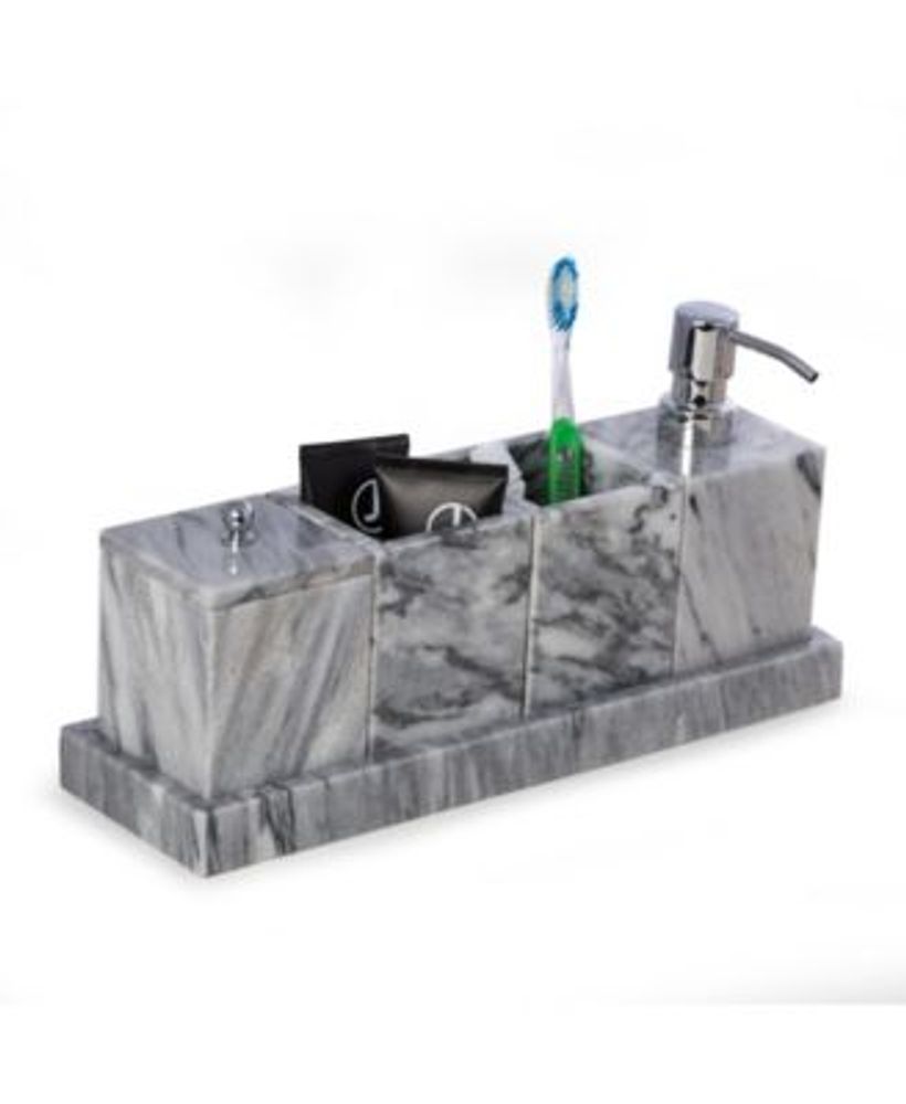 Cloud Grey Marble Bathroom Accessories