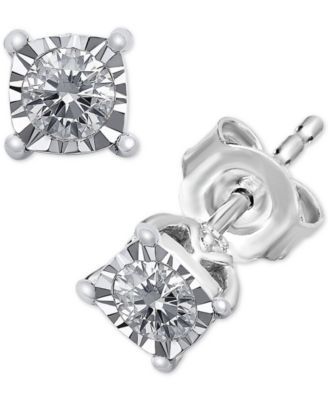 Diamond Stud Earrings (1/3 ct. t.w.) in 14k White Gold