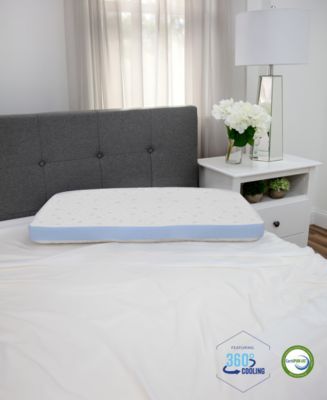 Cold Touch Gusseted Gel-Infused Memory Foam Pillow 