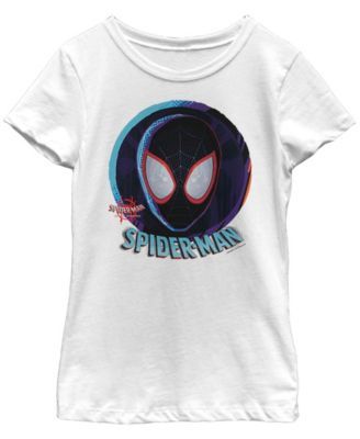Marvel Big Girl's Spiderverse Mask Sphere Short Sleeve T-Shirt