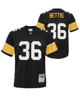 Men's Mitchell & Ness Jerome Bettis White Pittsburgh Steelers Retired Player Name Number Mesh Top Size: Medium