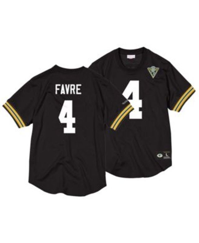 Men's Mitchell & Ness Brett Favre White Green Bay Packers 2001 Legacy Replica Jersey Size: Medium