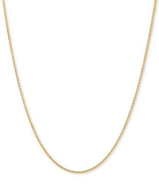 Wheat Link 20" Chain Necklace in 14k Gold