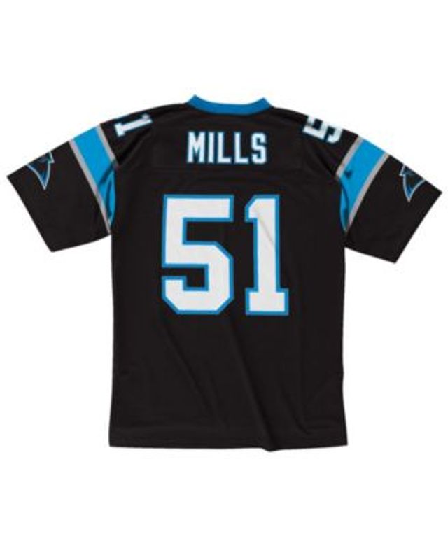 Men's Nike Sam Mills Black Carolina Panthers Retired Player Rflctv Limited Jersey Size: Medium