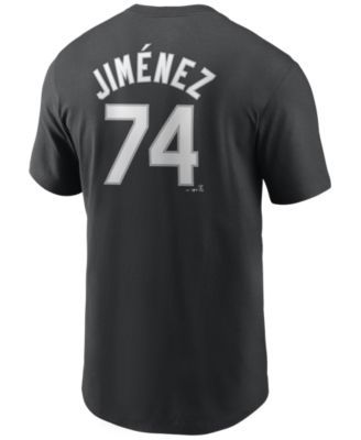 Men's Nike Yoan Moncada Black Chicago White Sox Name & Number T-Shirt