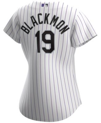 Youth Charlie Blackmon Colorado Rockies Replica Black Gray Road Jersey