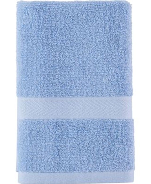 2 Tommy Hilfiger Modern American Solid Cotton Bath Towels Swedish