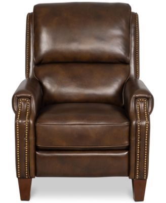 jazlo leather push back recliner