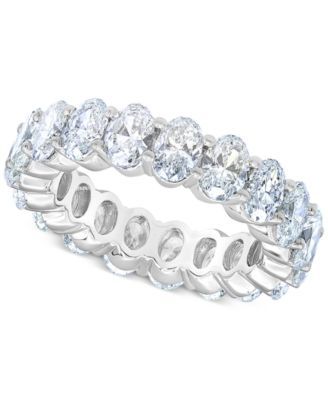 Diamond (6 ct. t.w.) Oval Eternity Band in 14K White Gold