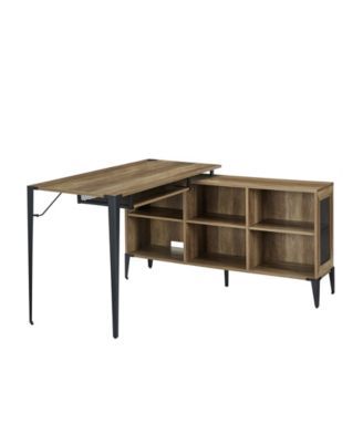 52" L Shaped Computer Desk with Storage