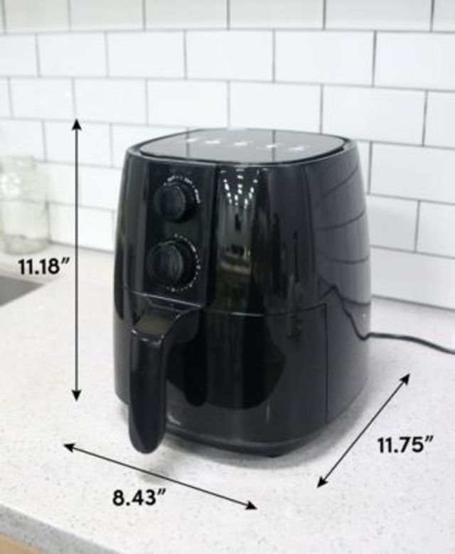 Elite Gourmet 2.1Qt. Compact Electric Hot Air Fryer with Timer &  Temperature Controls, 1000W - Macy's