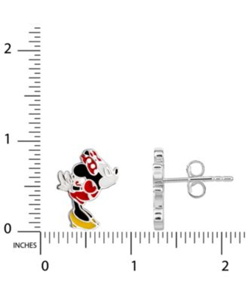 Children's Minnie Mouse Enamel Earrings