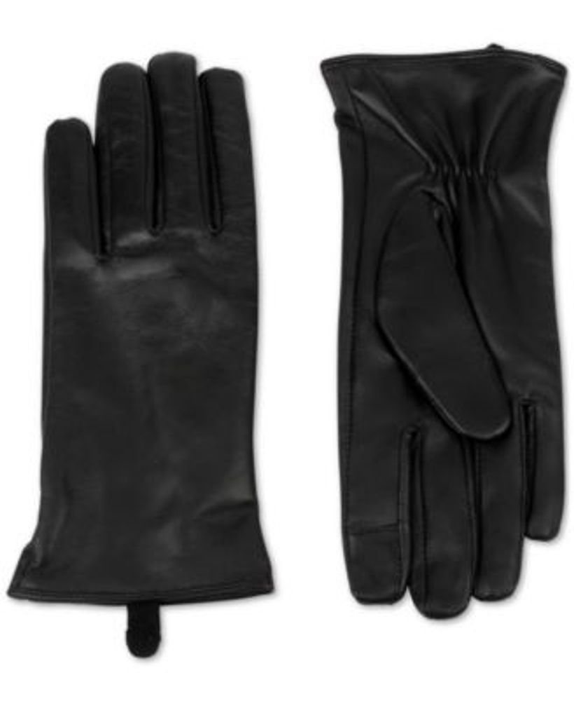 macys michael kors leather gloves