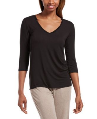V-Neck 3/4 Sleeve Pajama Shirt