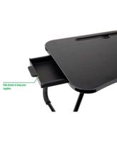 Foldable Bed Lap Desk with Storage Drawer