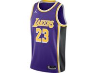 Jordan Boys LeBron James Lakers Statement Swingman Jersey - Purple/Yellow Size L