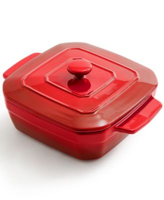 Martha Stewart Collection CLOSEOUT! 8 Square Stoneware Baking Pan with  Lid, Created for Macy's - Macy's