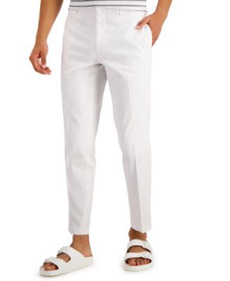 Men's Slim-Fit Linen Blend Suit Pants, Created for Macy's 