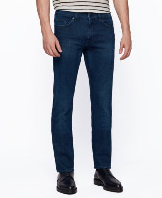 BOSS Men's Navy Slim-Fit Jeans