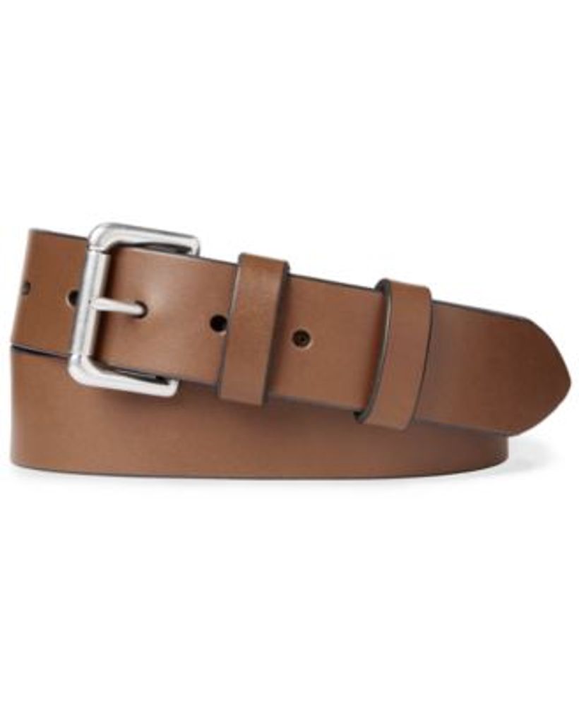 Men's Leather Roller-Buckle Belt