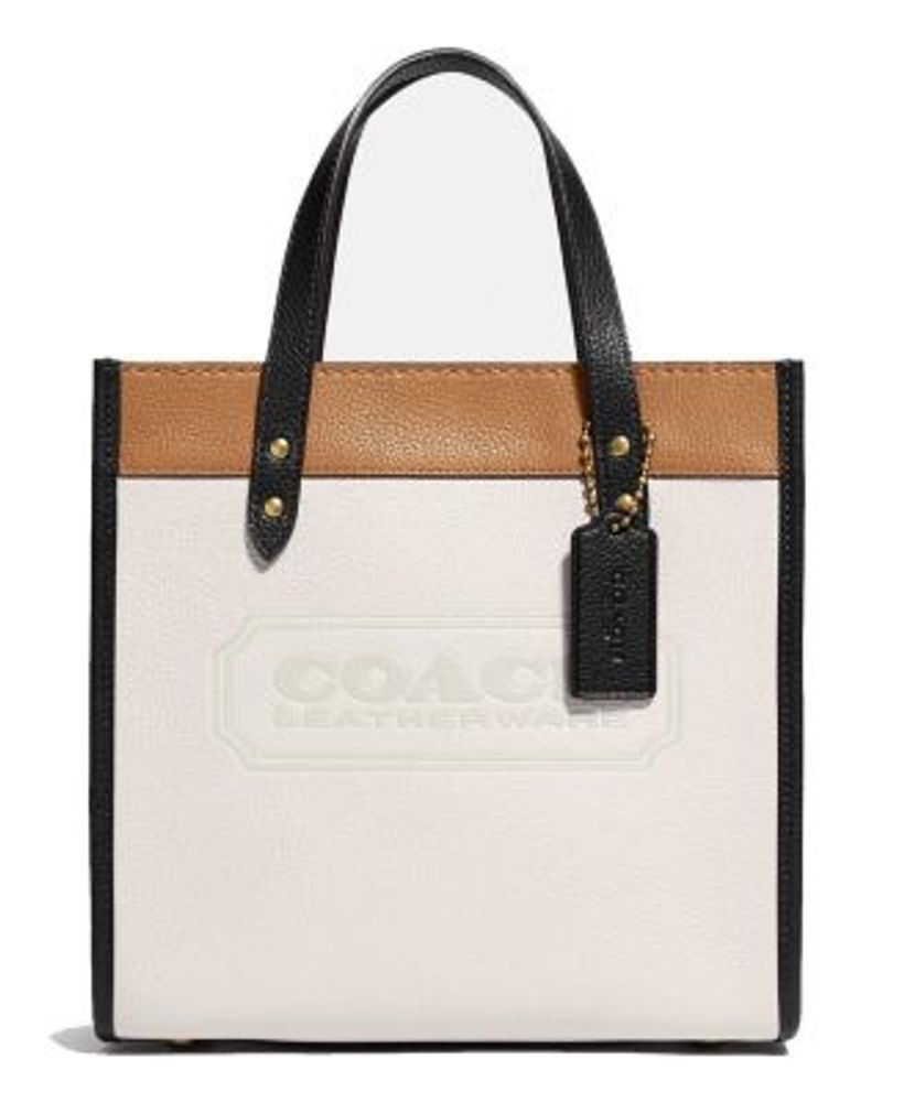 COACH Polished Pebble Leather Small Zip-Top Wristlet - Macy's