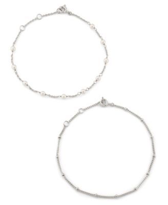 Imitation Pearl Chain Bracelet, Created for Macy's