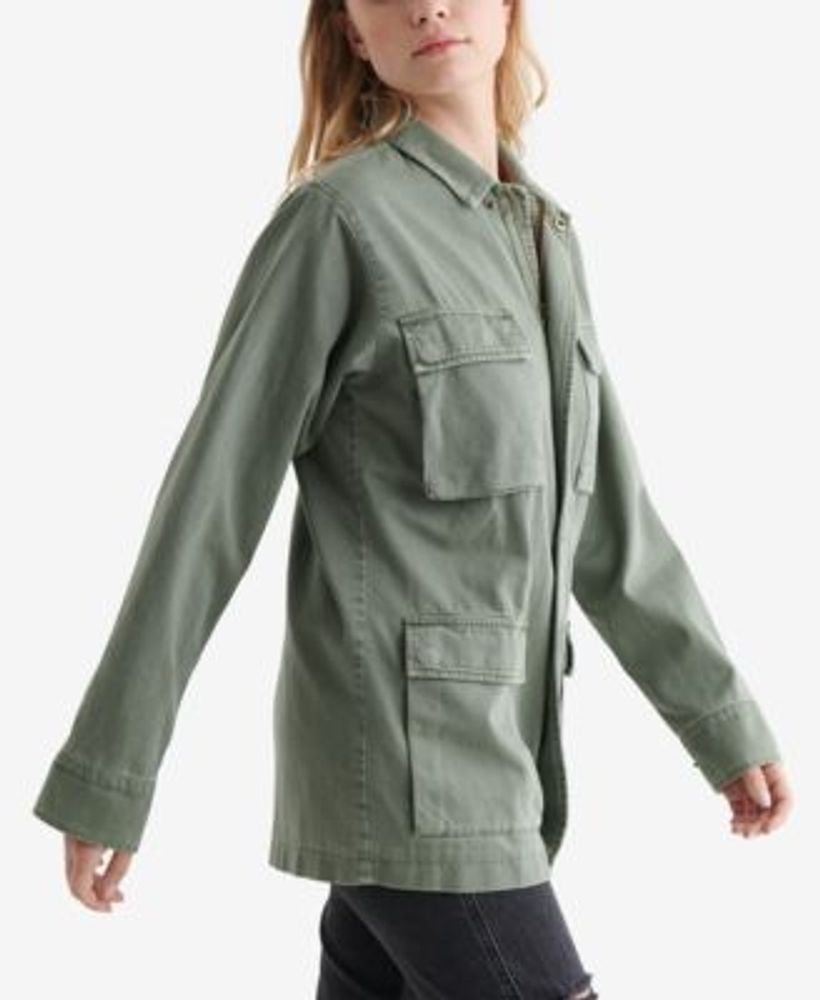 Women's Line Up Military Inspired Jacket