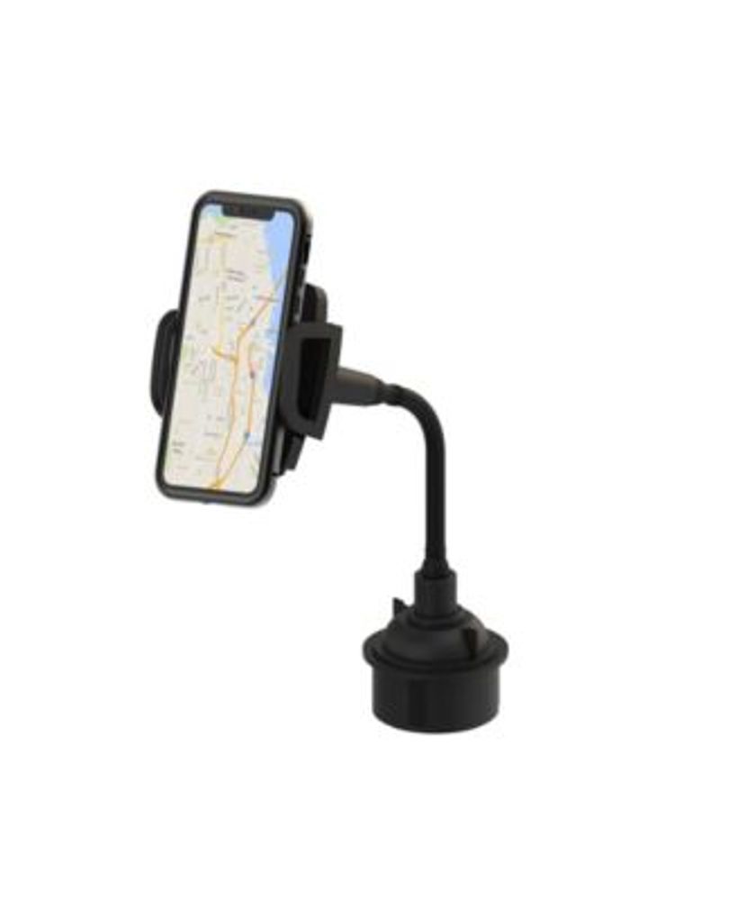 FlexiView Auto Cup Holder Phone Mount, Fully Adjustable Gooseneck Phone Holder for Car 