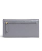 Women's Pockets Large Leather Flapover Wallet