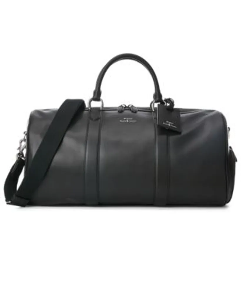 Polo Ralph Lauren Men's Smooth Leather Duffel - Macy's