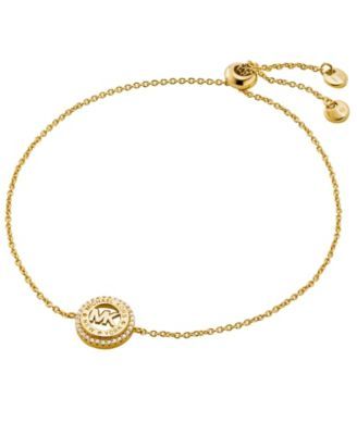 Women's Round Pave Logo Slider Bracelet