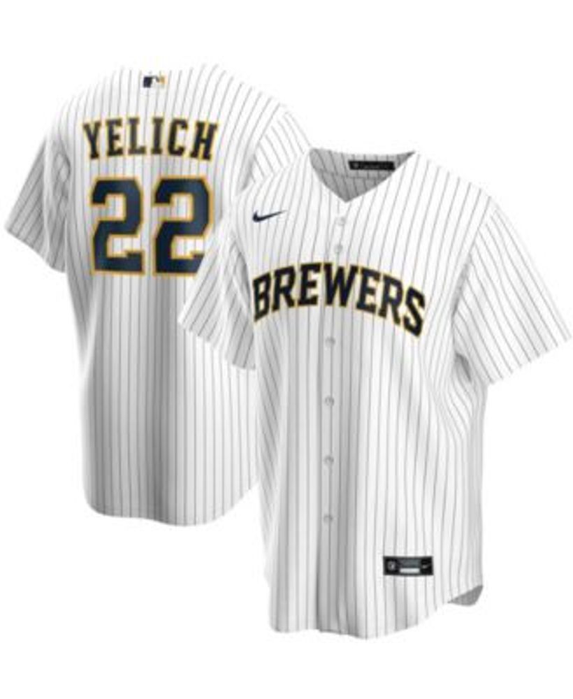 Men's Nike White Milwaukee Brewers Alternate Authentic Team Jersey