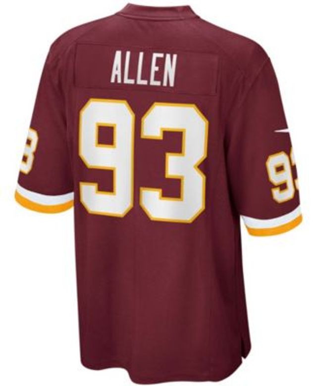 Men's Nike Jonathan Allen Burgundy Washington Commanders Vapor Limited Jersey Size: Small