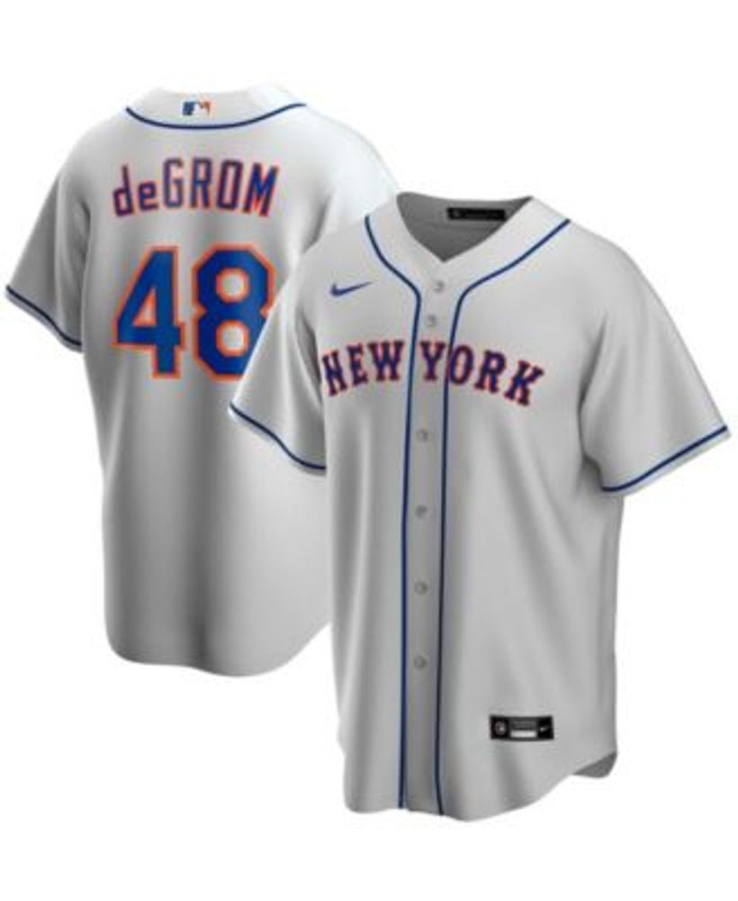 Nike Men's Jacob deGrom Gray New York Mets Road Replica Player
