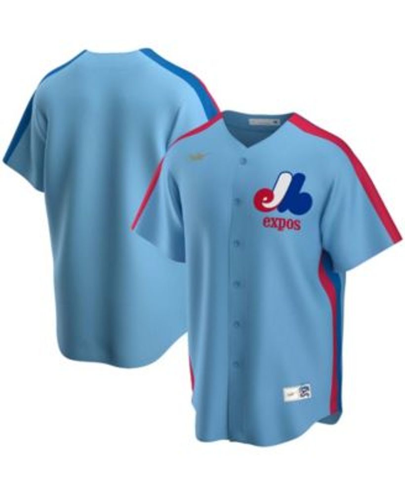 Nike Men's Light Blue Montreal Expos Road Cooperstown Collection Team Jersey