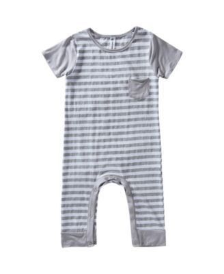 Washington Nationals Infant Extra Base Hit Raglan Full-Snap Romper -  Heather Gray