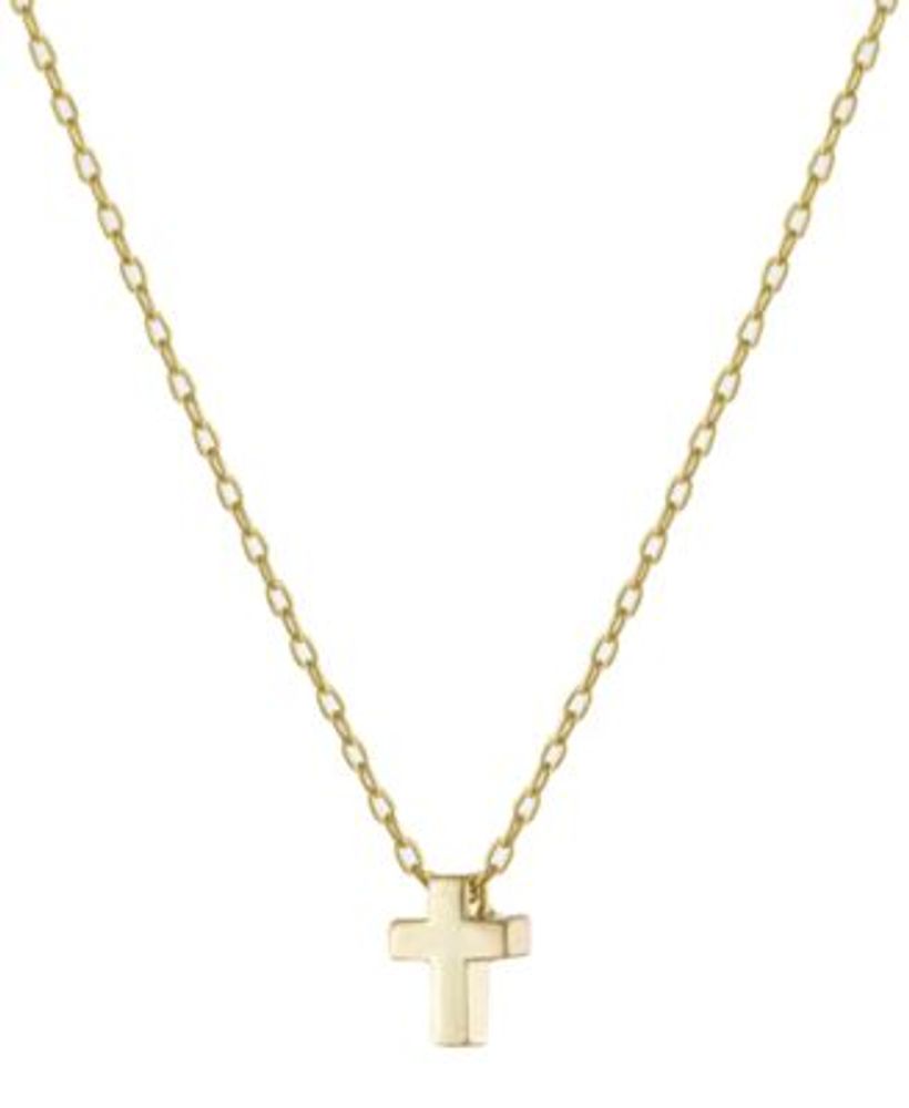 Giani Bernini East-West Cross Pendant Necklace in 18k Gold-Plated