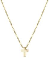 Macy&s Sterling Silver Necklace, Polished Cross Pendant - Multi