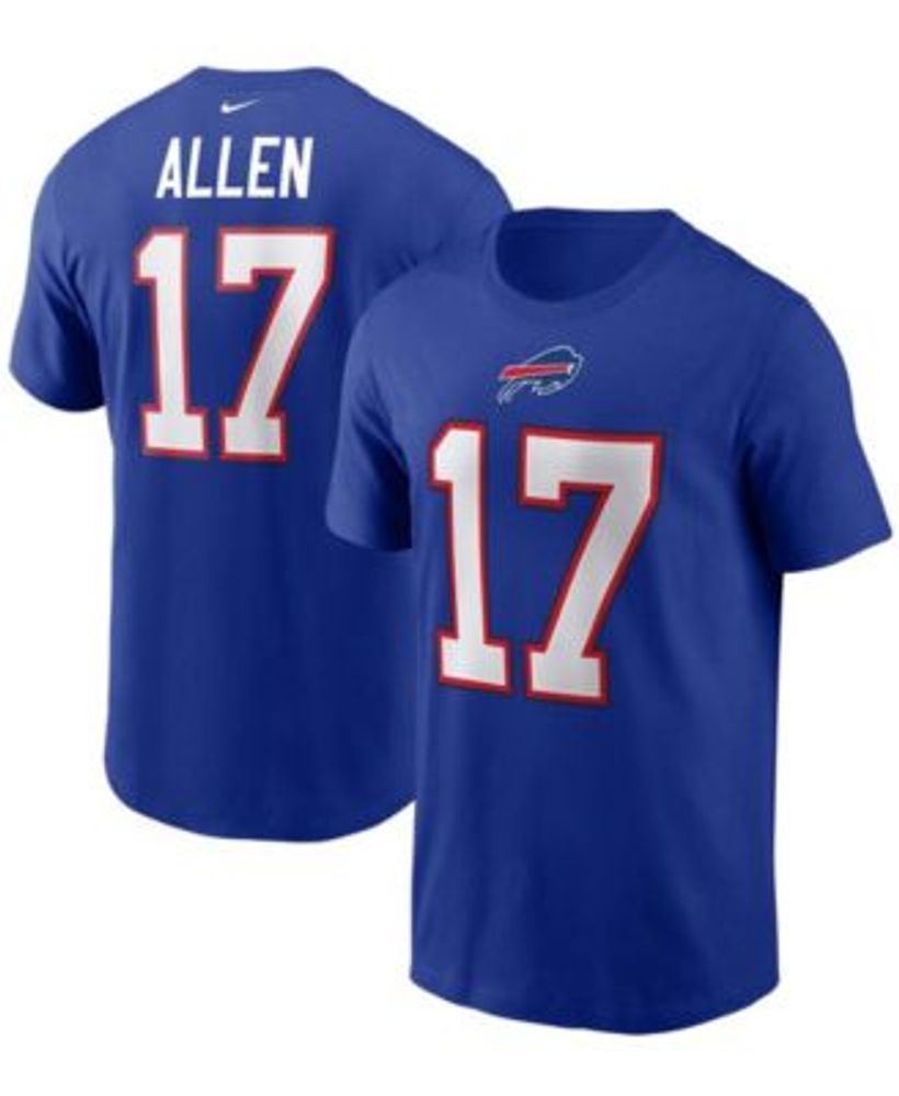 Nike Men's Josh Allen Royal Buffalo Bills Name and Number T-shirt