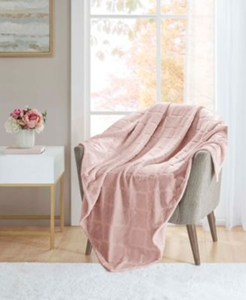Cozy Plush Carved Throw, 50" x 70", Created for Macy's