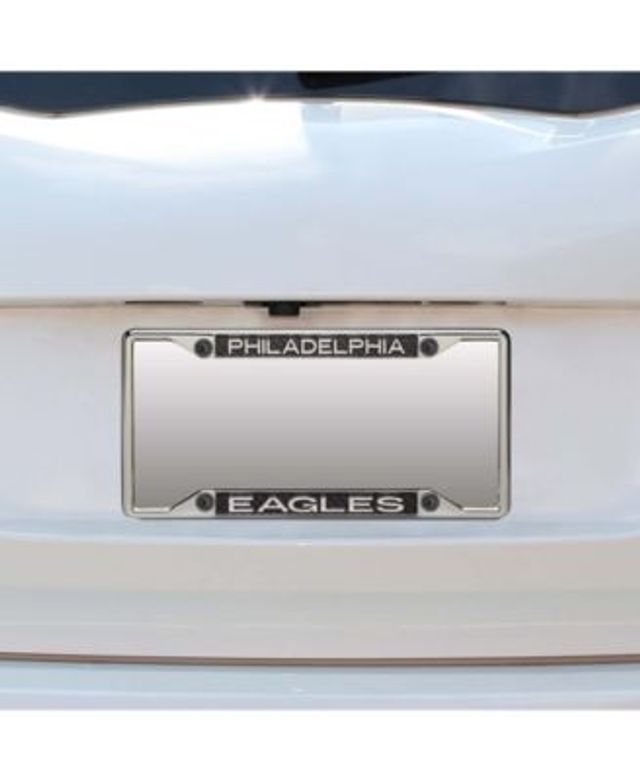 Stockdale Philadelphia Eagles Small Over Small Carbon Fiber License Plate  Frame with Matte Letters