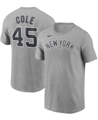 Youth New York Yankees Gerrit Cole Nike Heathered Gray Player