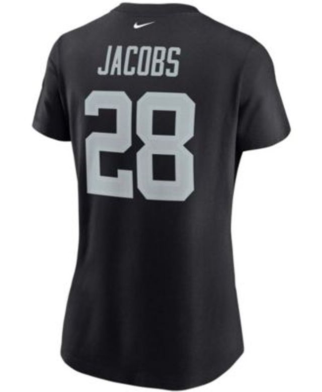 Josh Jacobs Las Vegas Raiders Women's Plus Size Name & Number Tie-Dye T- Shirt - Charcoal