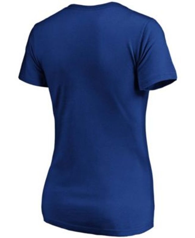 Fanatics Branded Kansas City Royals Women's Royal Bunt Raglan V-Neck T-Shirt