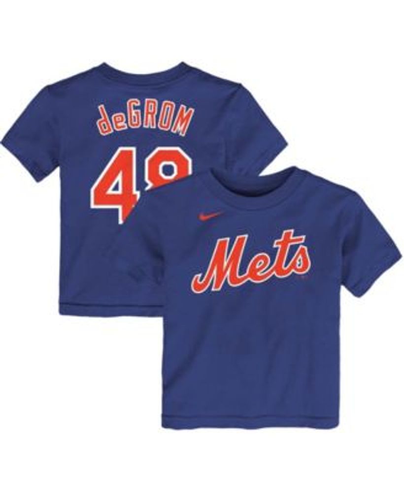 Nike Toddler Boys Jacob Degrom Royal New York Mets Player Name and Number T- shirt