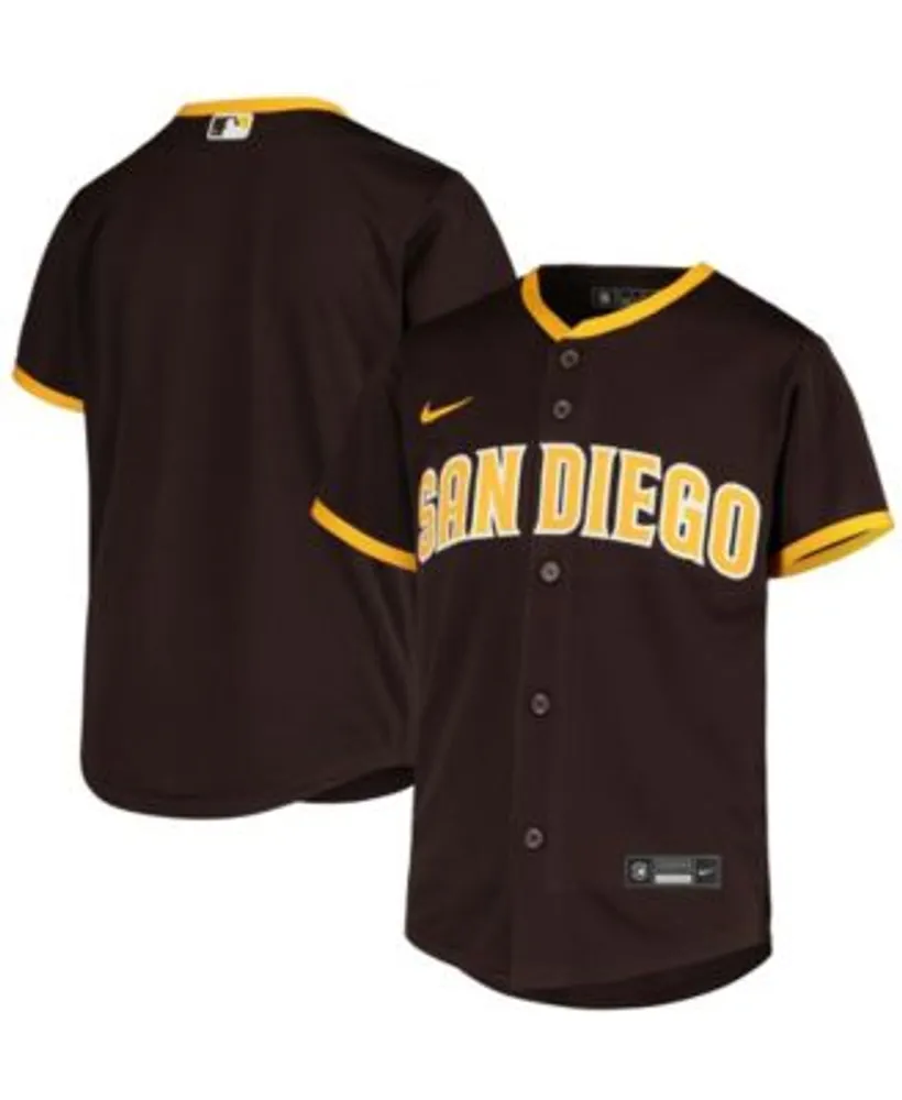 Nike Kids' Youth Brown San Diego Padres Road Replica Team Jersey