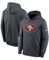 Men's Nike Heathered Charcoal/Scarlet San Francisco 49ers Surrey Legacy Pullover Hoodie, Size: Medium, Grey