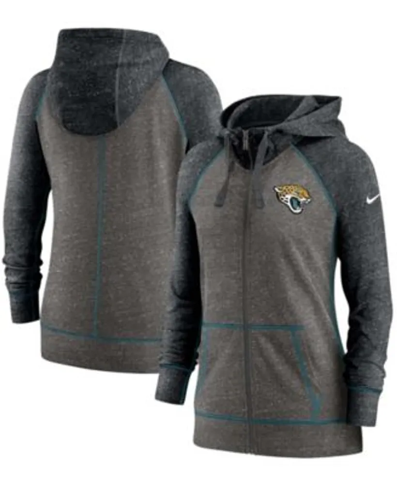 Chicago Bears Nike Women's Gym Vintage Raglan Full-Zip Hoodie - Heathered  Charcoal/Navy